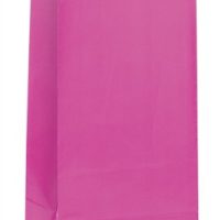 hot pink paper party bags