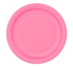 hot pink plates