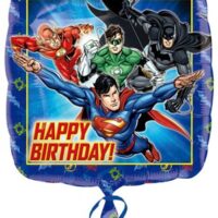 Justice League Happy Birthday 18" Square Foil Balloon