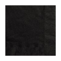 black napkins