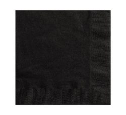 black napkins