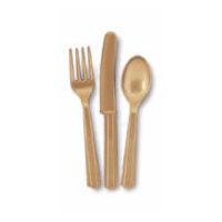 gold cutlery