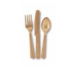 gold cutlery