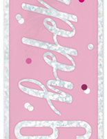 Pink Glitz 60th Birthday Foil Banner 9ft