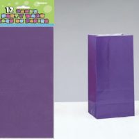 purple paper party bag