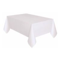 white tablecover