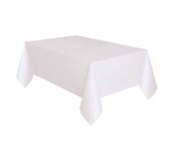 white tablecover