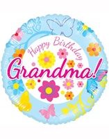 Happy Birthday Grandma 18" Foil Balloon