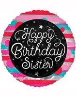 Happy Birthday Sister 18" Foil Balloon