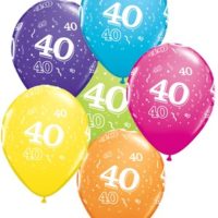 Age 40 Latex 11" Balloons 6pk