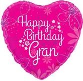 Happy Birthday Gran 18" Foil Balloon