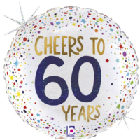 Cheers To 60 Years 18" Foil Balloon