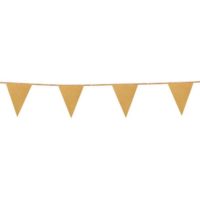 Gold Glitter Cardboard Flag Banner Bunting 6M