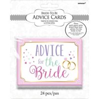 Bride to Be Advice Cards 24pk