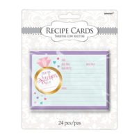 Bridal Shower Recipe Cards 24pk