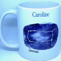 Personalised Gemini Zodiac Mug