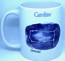 Personalised Gemini Zodiac Mug