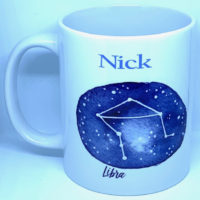 Personalised Libra Zodiac Mug