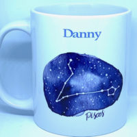 Personalised Pisces Zodiac Mug