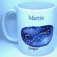 Personalised Scorpio Zodiac Mug