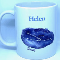 Personalised Taurus Zodiac Mug