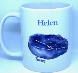 Personalised Taurus Zodiac Mug