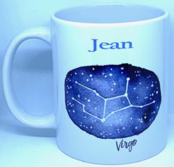 Personalised Virgo Zodiac Mug