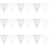 Pearl Anniversary Wishes Paper Flag Banner