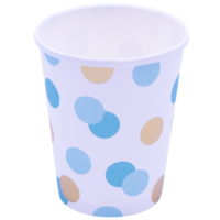 Blue and Gold Dots Paper Cups