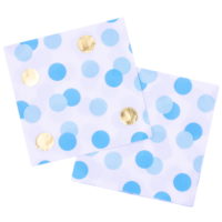 Blue and Gold Dots Napkins