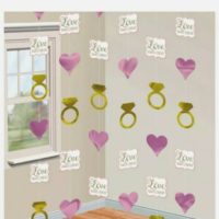 Love Always & Forever Hanging String Decorations 6pk