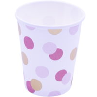 Pink and Gold Dots Cups