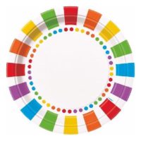 rainbow plates