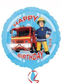 Fireman Sam Happy Birthday 18" Foil Balloon