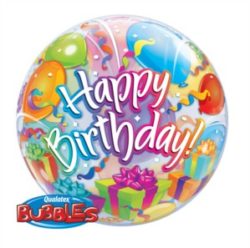 22″ Happy Birthday Bubble Balloon