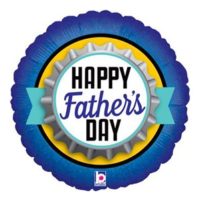 Father's Day Bottle Cap 18" Foil Balloon