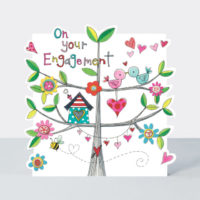 ENGAGEMENT BIRDS IN TREE