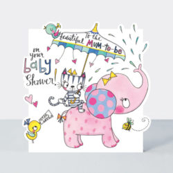 BABY SHOWER ELEPHANT AND CAT