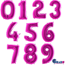 Purple Foil Number Balloons