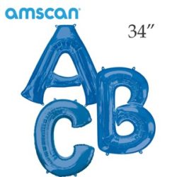 Blue 34" Letter Balloons