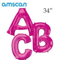 Pink 34" Letter Balloons