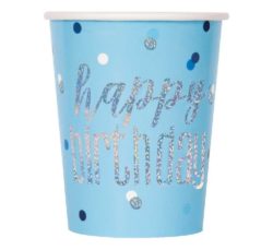 blue glitz cups