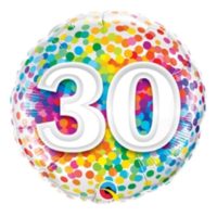 30th Birthday confetti Balloon