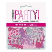 pink glitz confetti hb