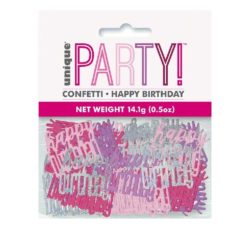 pink glitz confetti hb