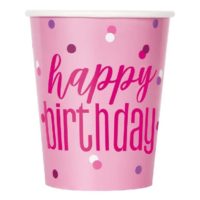 pink glitz cupss