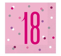 pink glitz napkin 18