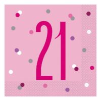 pink glitz napkin 21