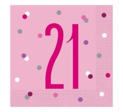 pink glitz napkin 21