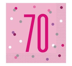 pink glitz napkin 70